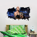 The Rock WWE Broken Wall Sticker