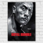 The Rock Royal Rumble WWE Print Poster