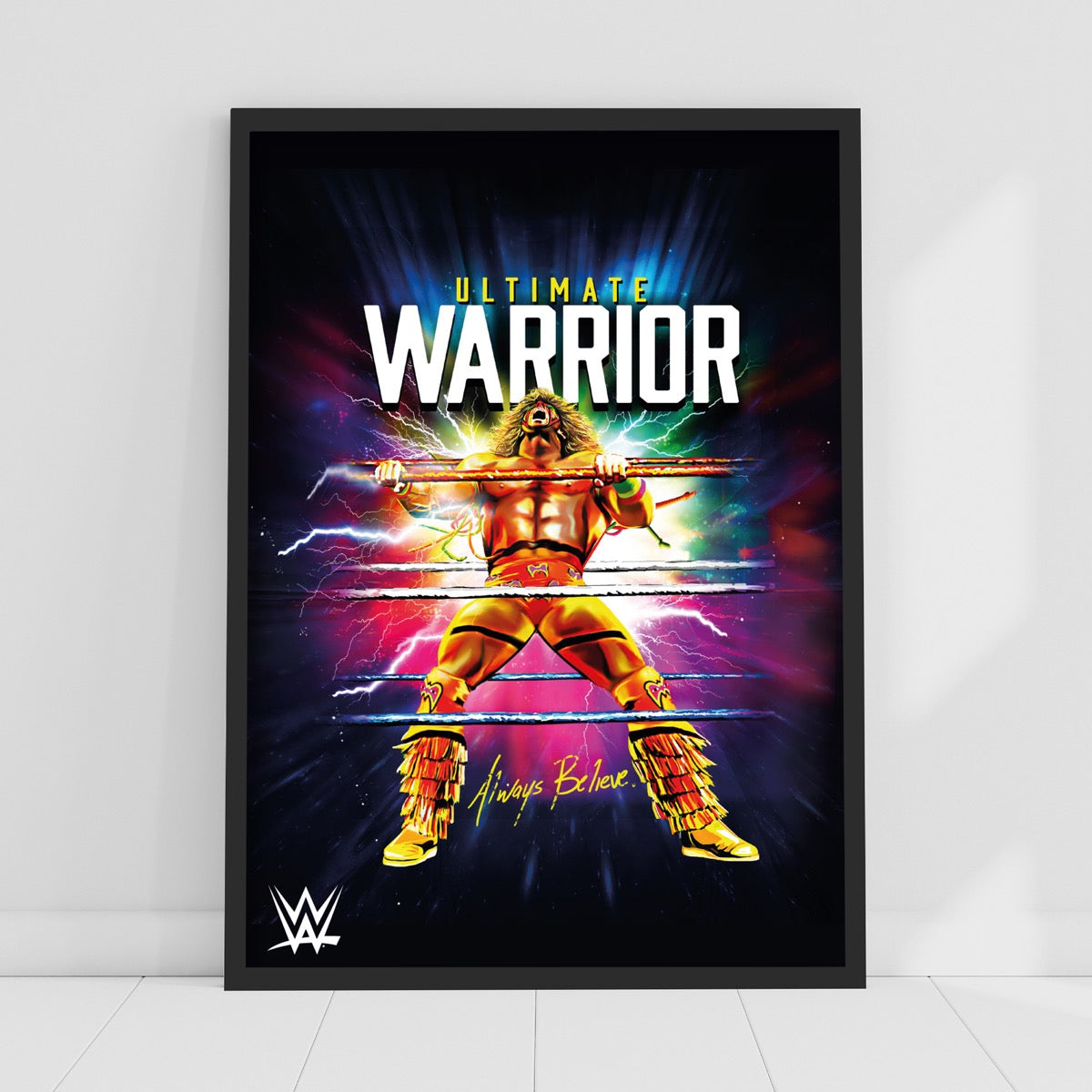 Ultimate Warrior Always Believe WWE Print Poster