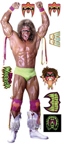 Ultimate Warrior WWE Decal + Bonus Wall Sticker Set