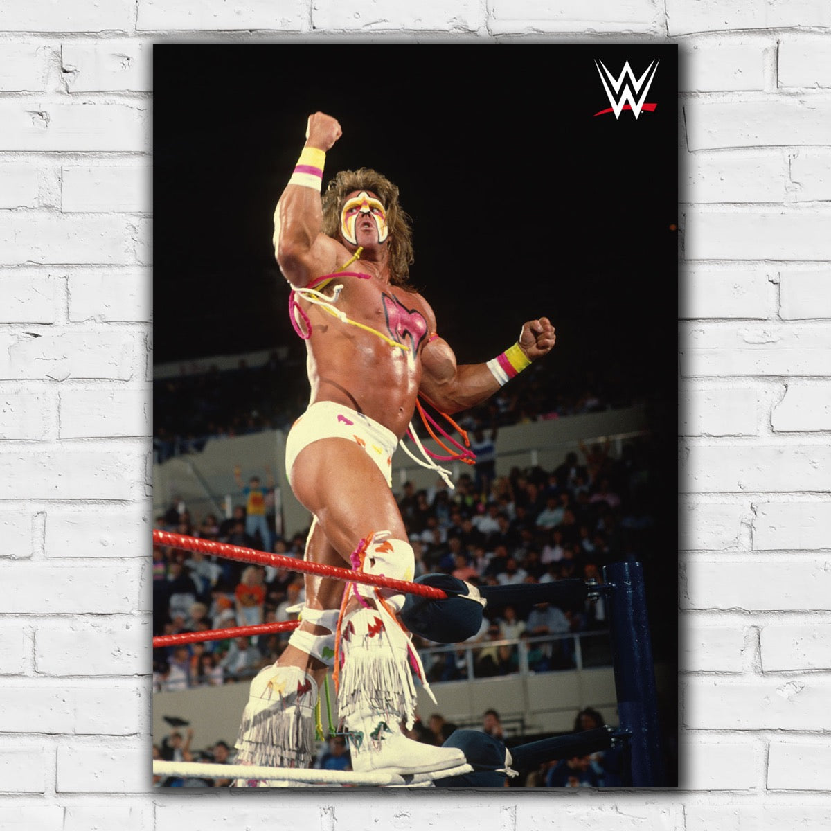 Ultimate Warrior in Ring WWE Print Poster