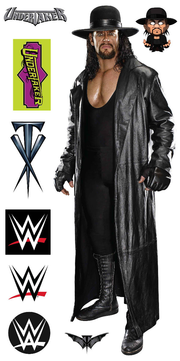 Undertaker WWE Decal 2 + Bonus Wall Sticker Set