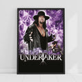Undertaker Purple Flames WWE Print Poster