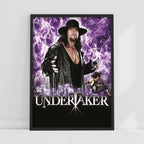 Undertaker Purple Flames WWE Print Poster