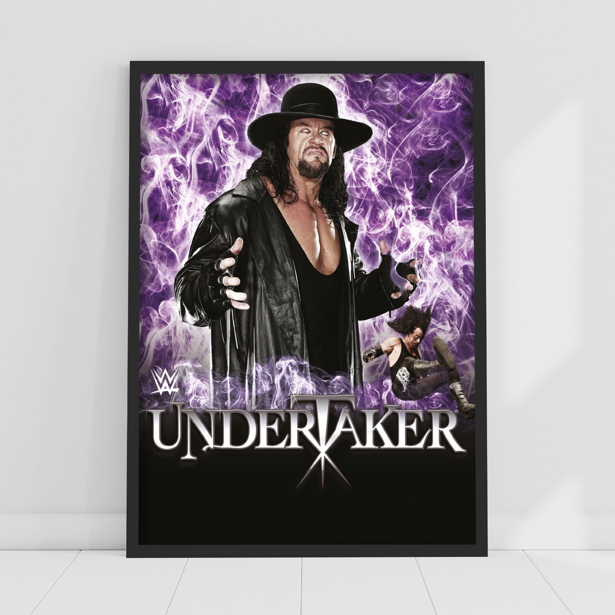 Undertaker Purple Flames WWE Print Poster