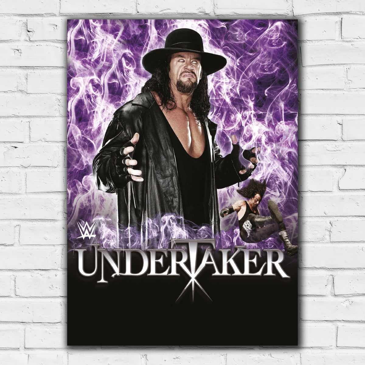 Undertaker Purple Flames WWE Print Poster