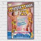WWE WrestleMania VI Ultimate Warrior & Hulk Hogan Print Poster