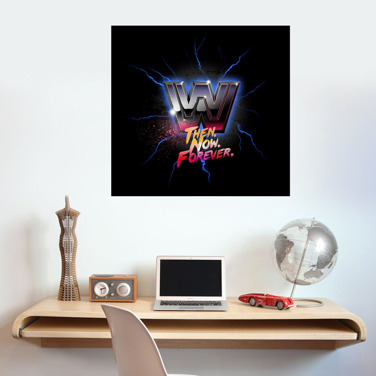 Then Now Forever WWE Wall Sticker