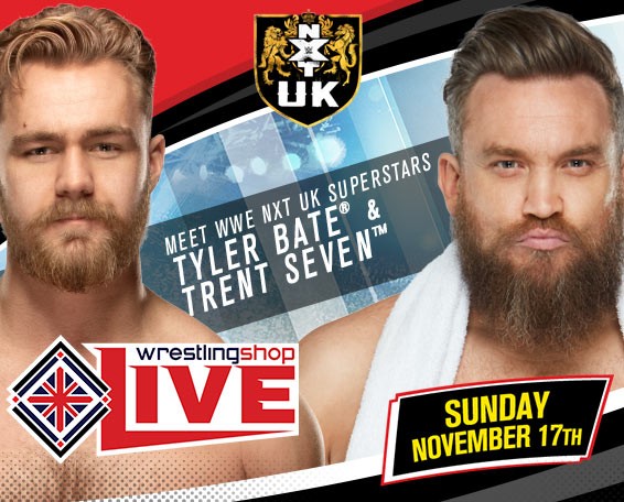 Tyler Bate & Trent Seven WWE NXT UK (Autograph / Photo combo ticket)