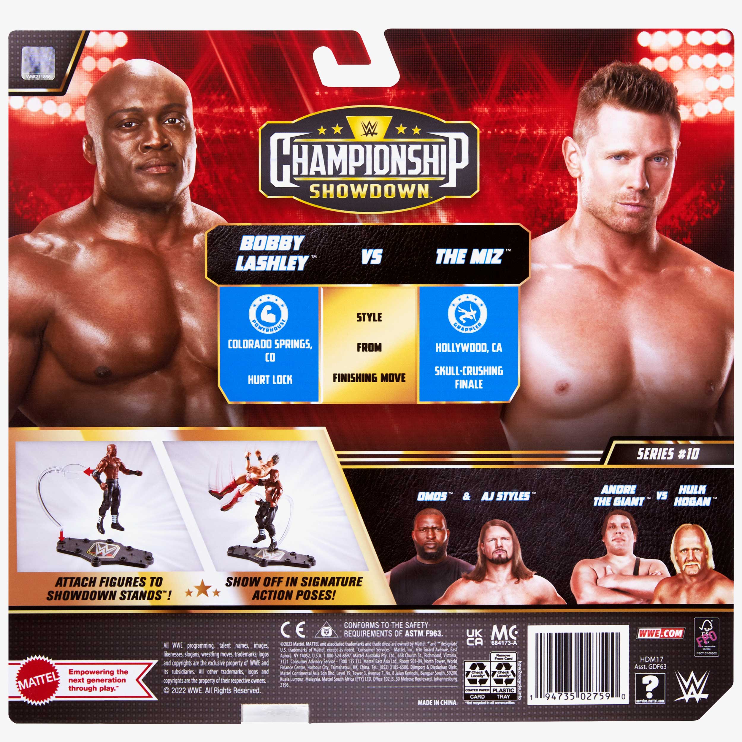 Bobby Lashley vs The Miz - WWE Championship Showdown 2-Pack Series