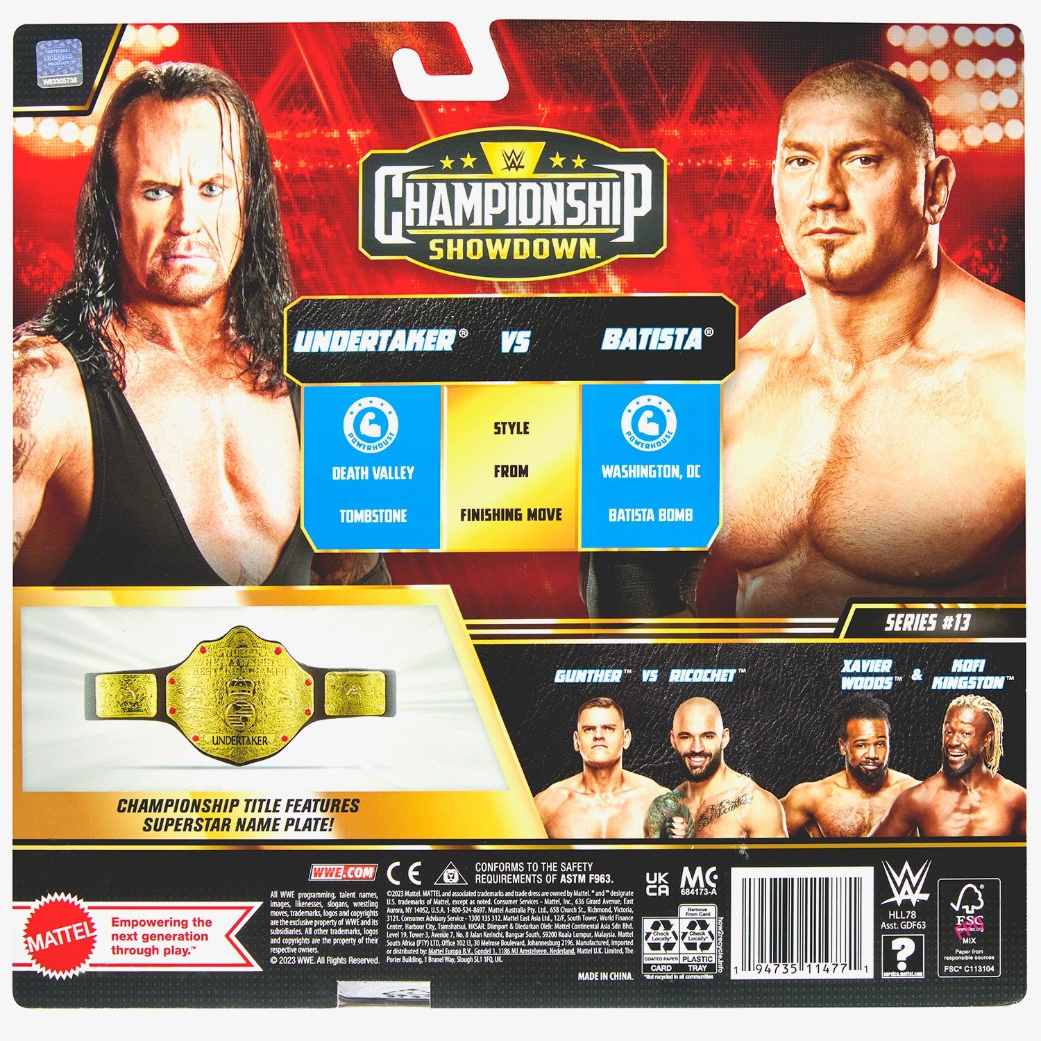 Undertaker & Batista WWE Championship Showdown Series #13 (2-Pack)