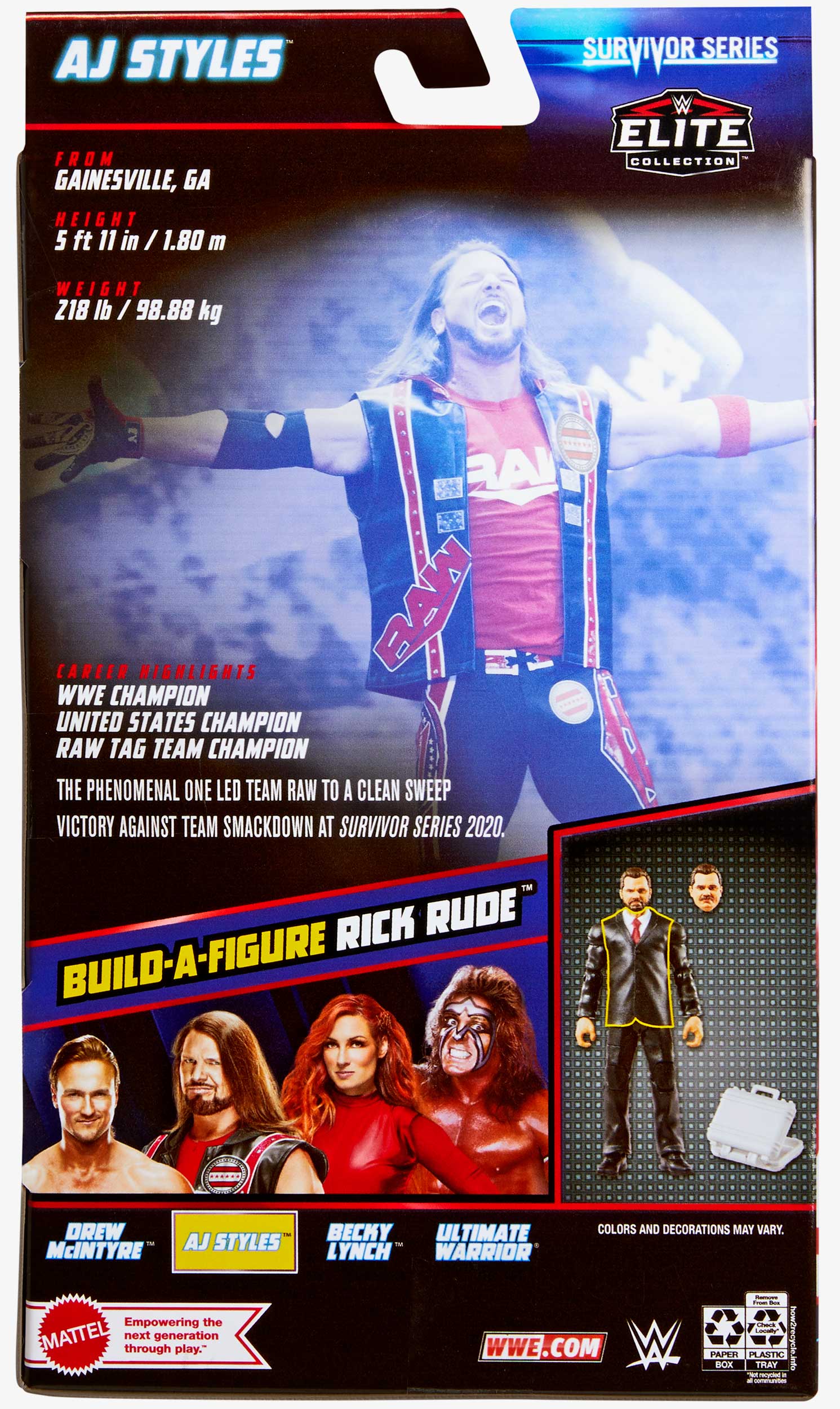 AJ Styles WWE Survivor Series 2022 Elite Collection