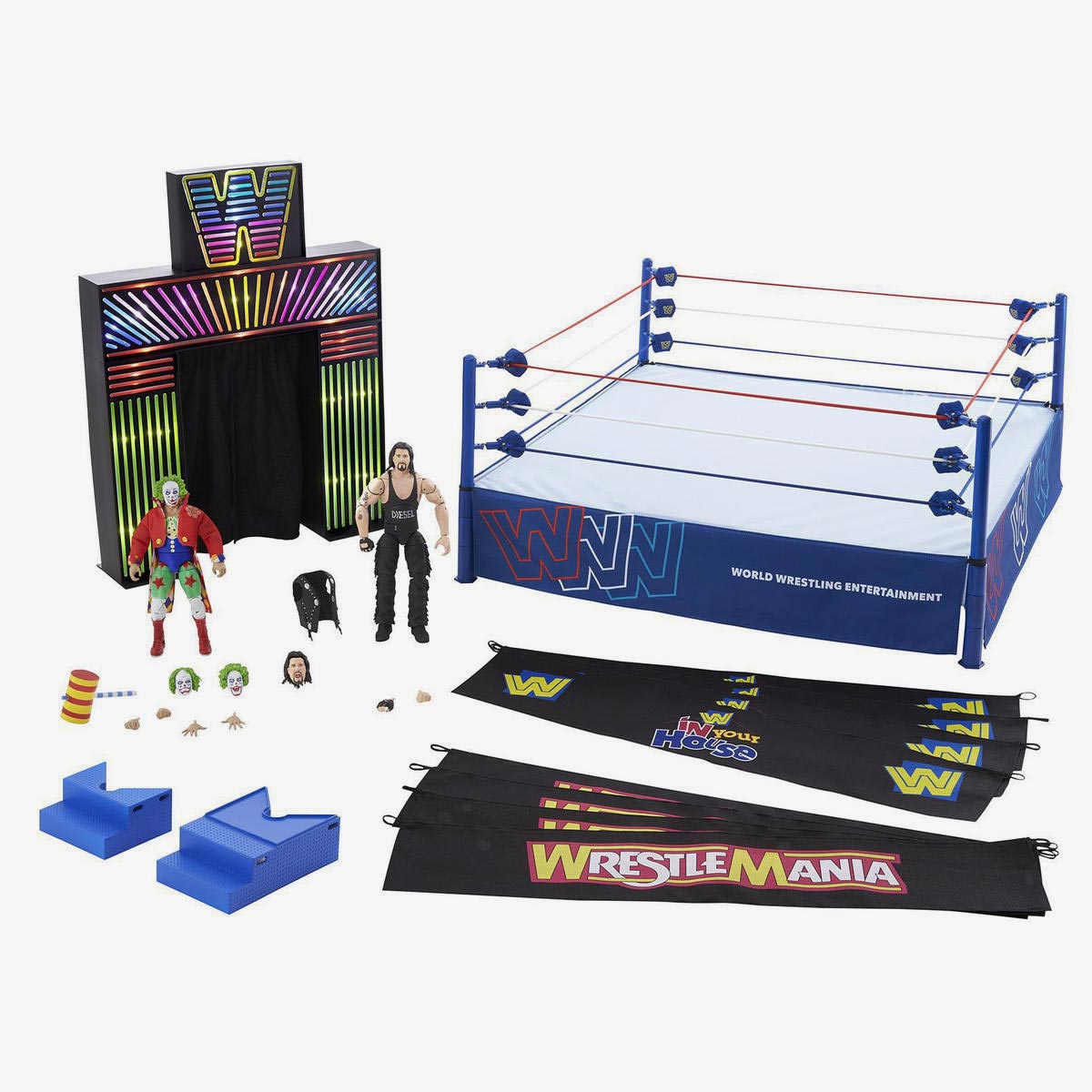 WWE New Generation Arena Ultimate Edition Ring (With 2 Figures)
