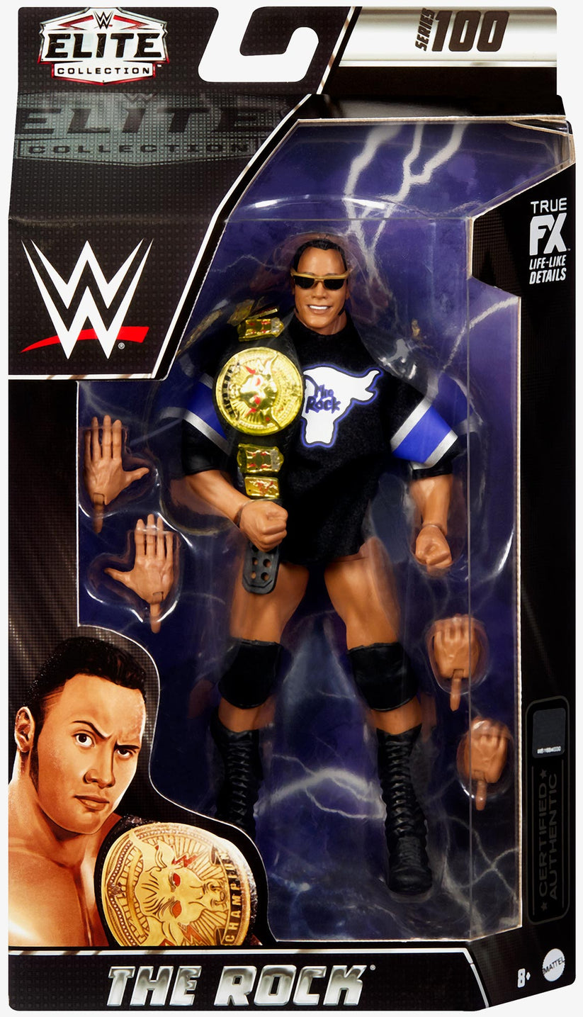 The Rock WWE Elite Collection Series #100 Action Figure – wrestlingshop.com