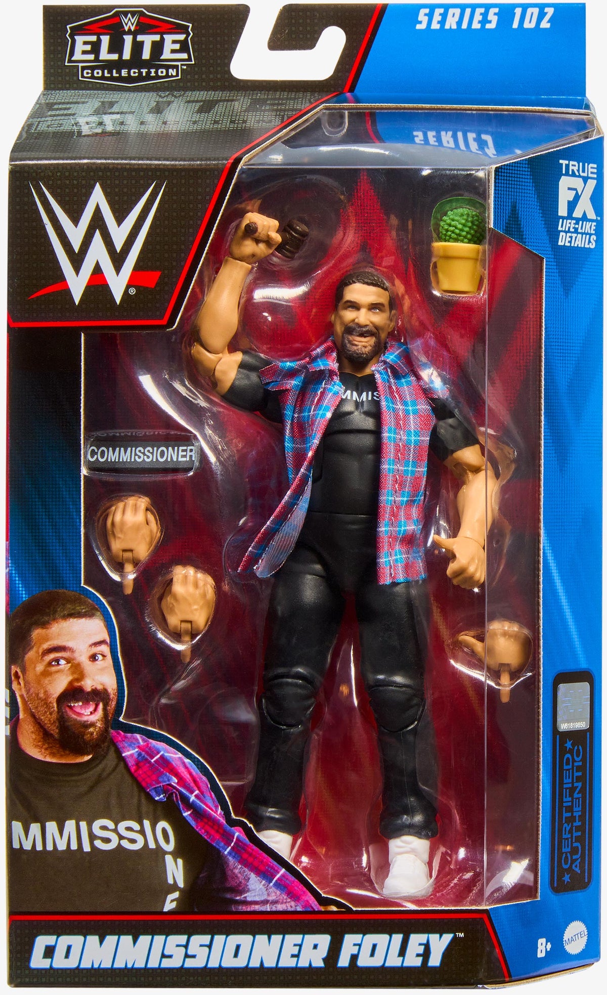 Foley Collection Commissioner Foley WWE Elite Collection Series #102 Action Figure ...
