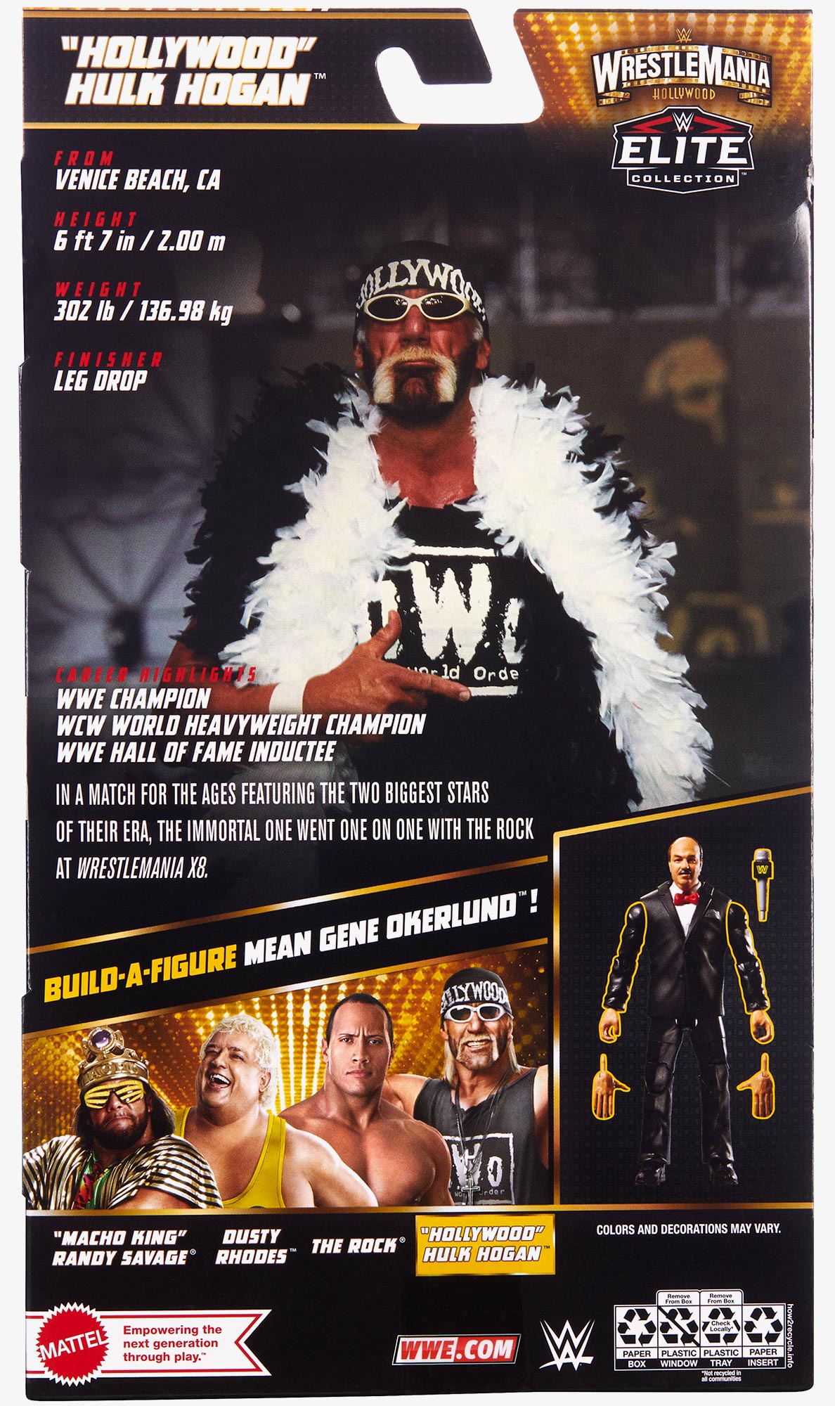 "Hollywood" Hulk Hogan WWE WrestleMania 39 Elite Collection