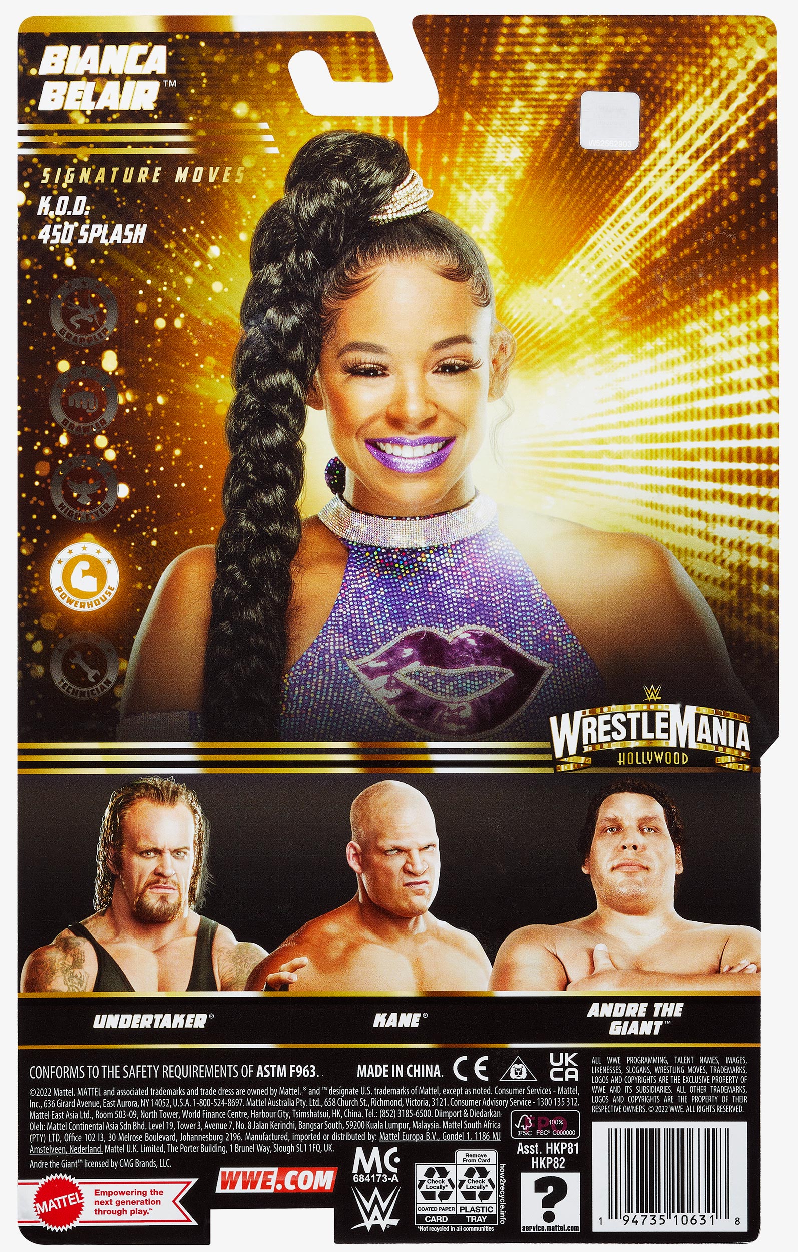 Bianca Belair WWE WrestleMania 39 Basic Series Action Figure bianca-belair-wwe-wrestlemania-39-basic-series-action-figure