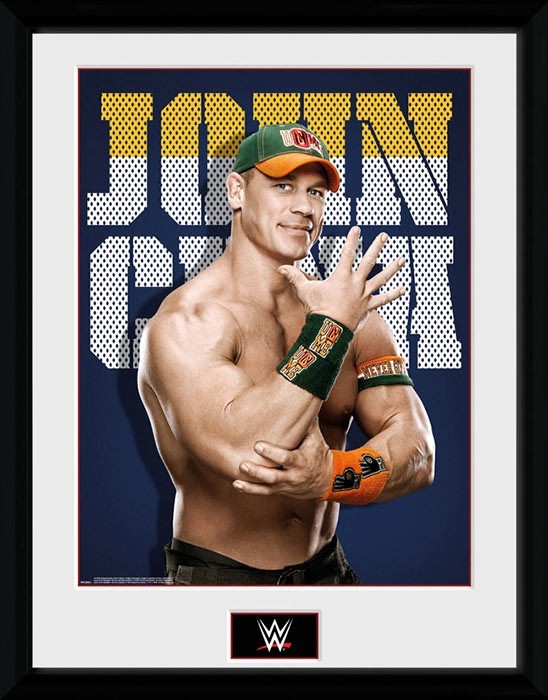 John Cena Framed Photo WWE Collector Print