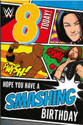 WWE Age 8 Birthday Card