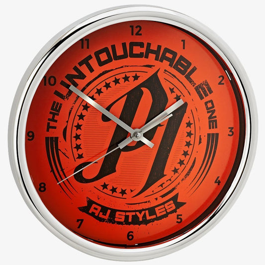 AJ Styles 12" Chrome Wall Clock