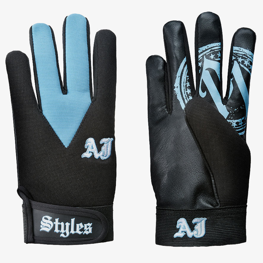 AJ Styles Carolina Blue WWE Replica Gloves –