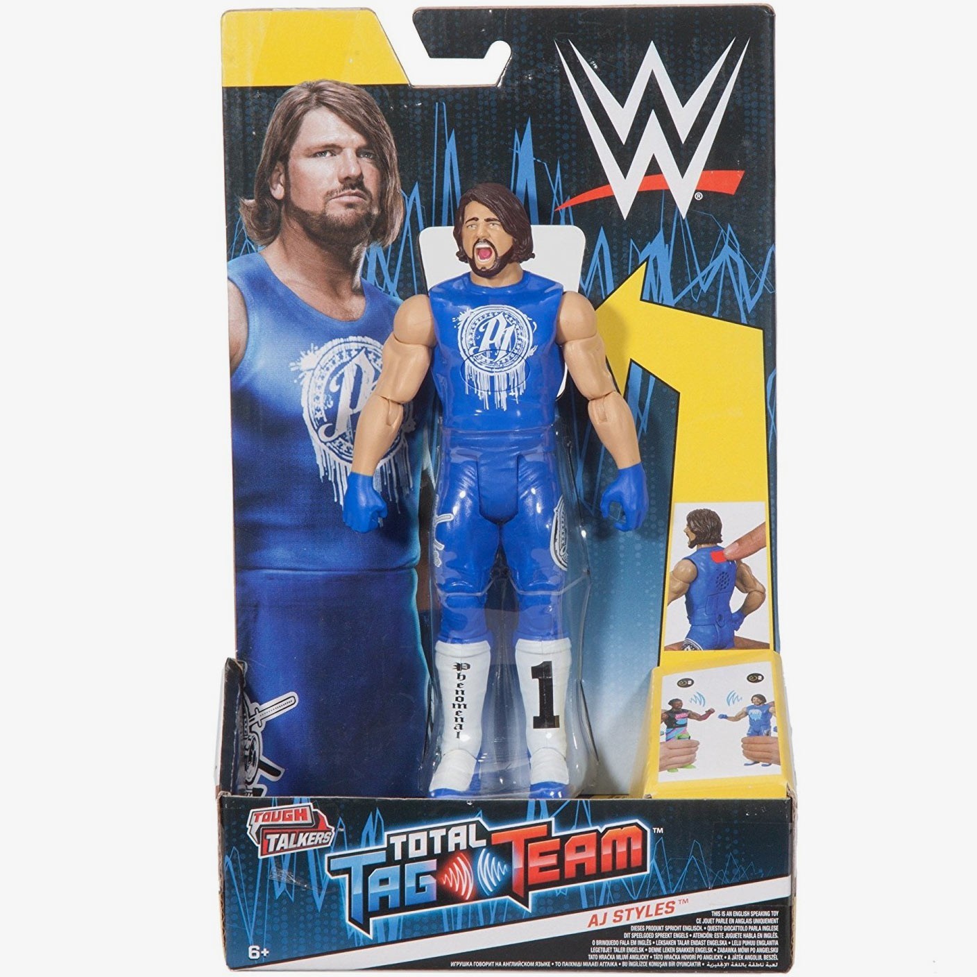 AJ Styles WWE Tough Talkers Total Tag Team