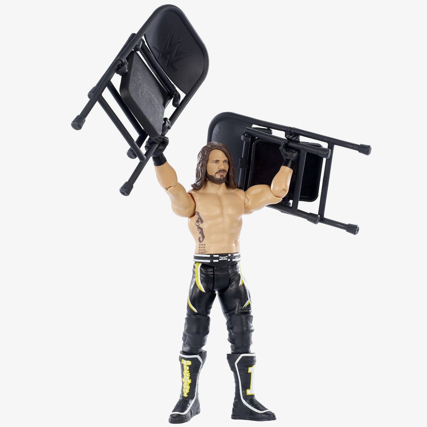 AJ Styles WWE Wrekkin' Figures Series (With Two Chairs)