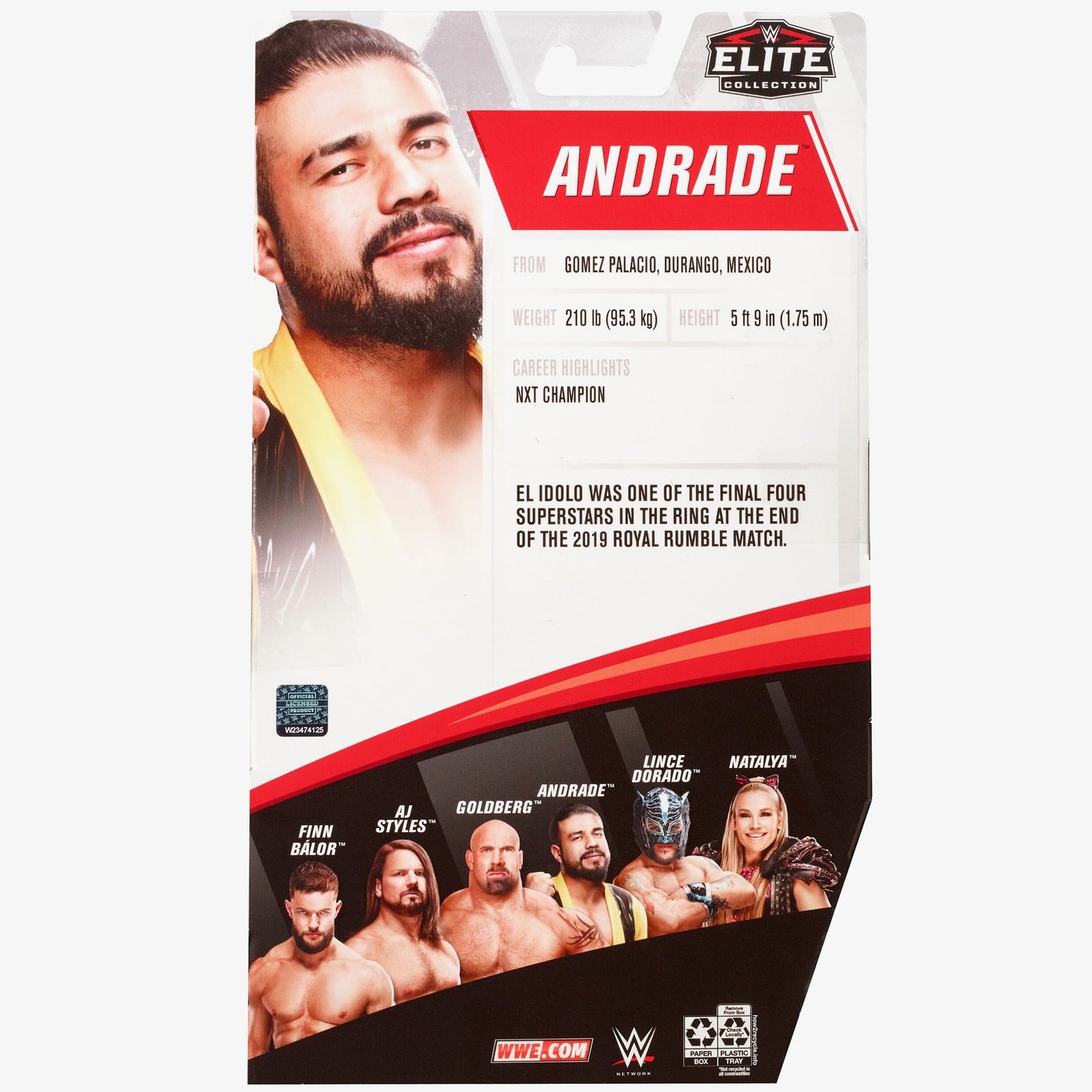 Andrade WWE Elite Collection Series #74