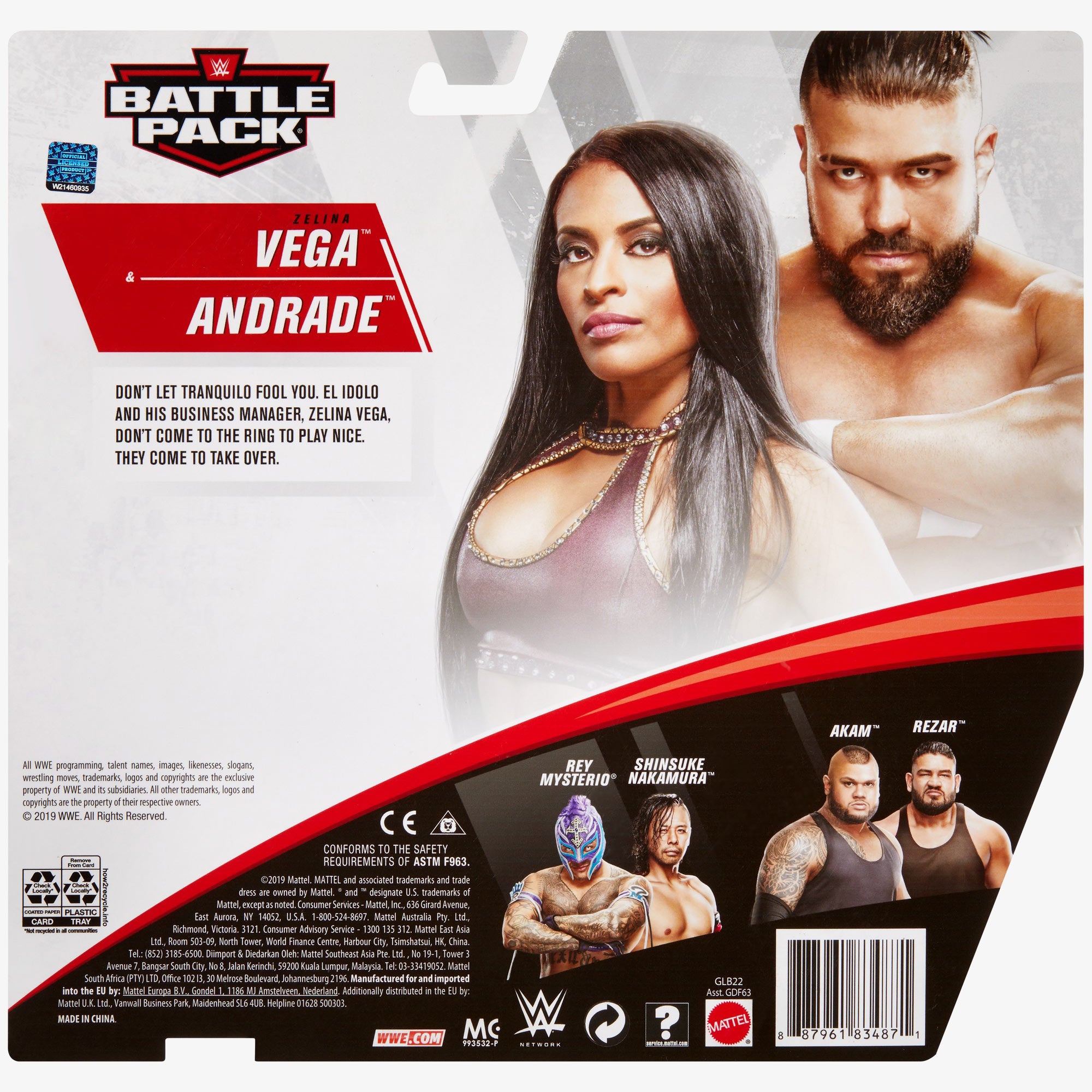 Andrade & Zelina Vega WWE Battle Pack Series #62 (2-Pack)