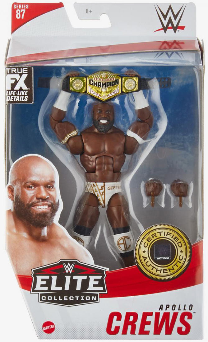 WWE Apollo Crews Elite Collection, Action Figure Da 15,24 Cm, Snodata WWE Apollo Crews Elite Collection, Action Figure Da 15,24 Cm, Snodata