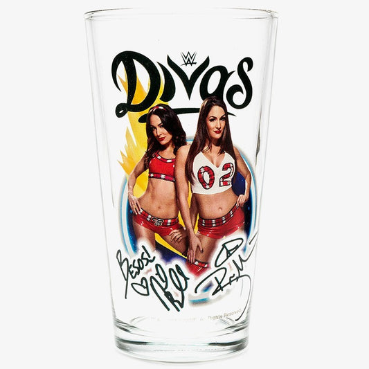 Bella Twins WWE Toon Tumbler Pint Glass