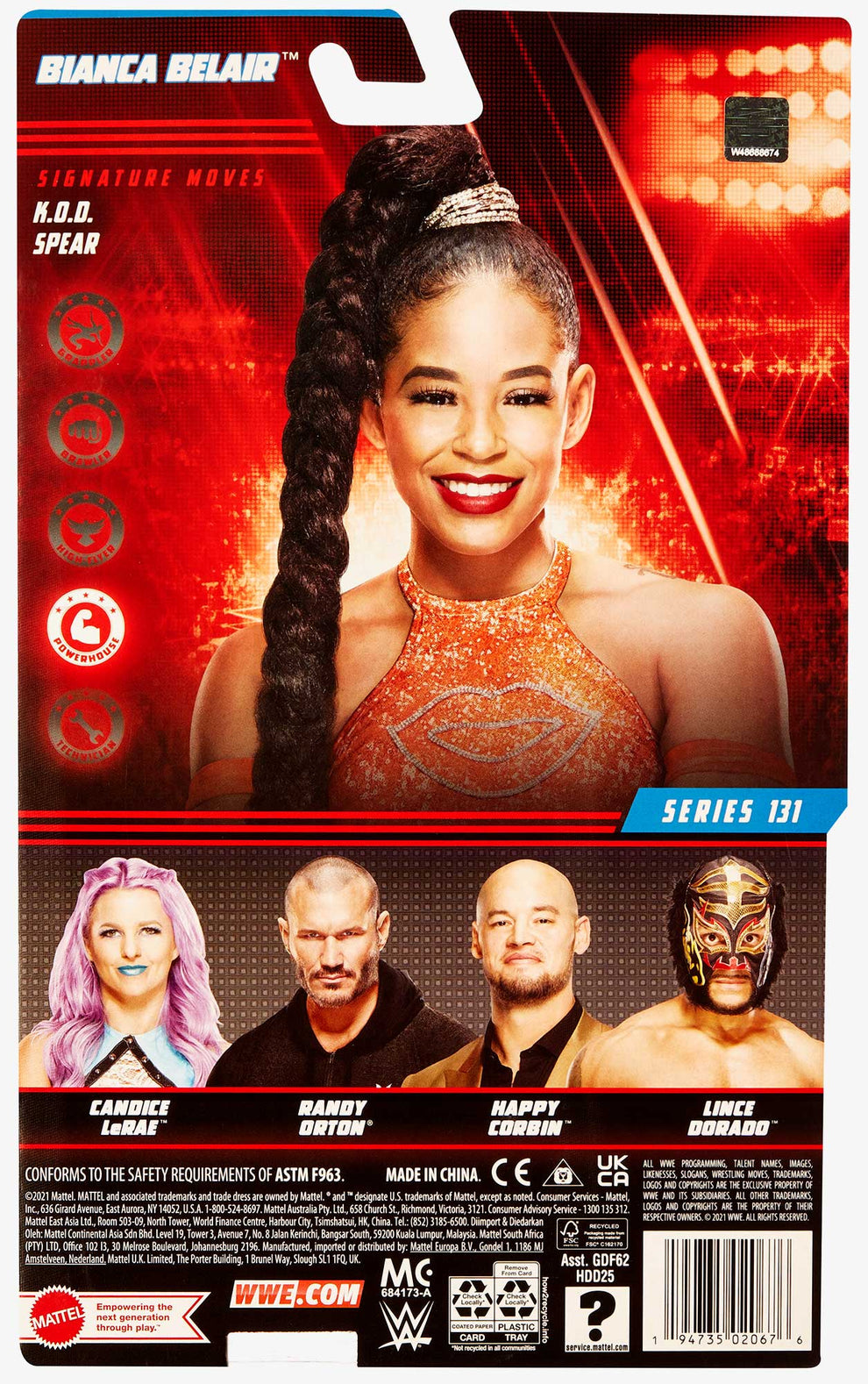 WWE Mattel - Bianca Belair (2021 Basic Superstar series 131