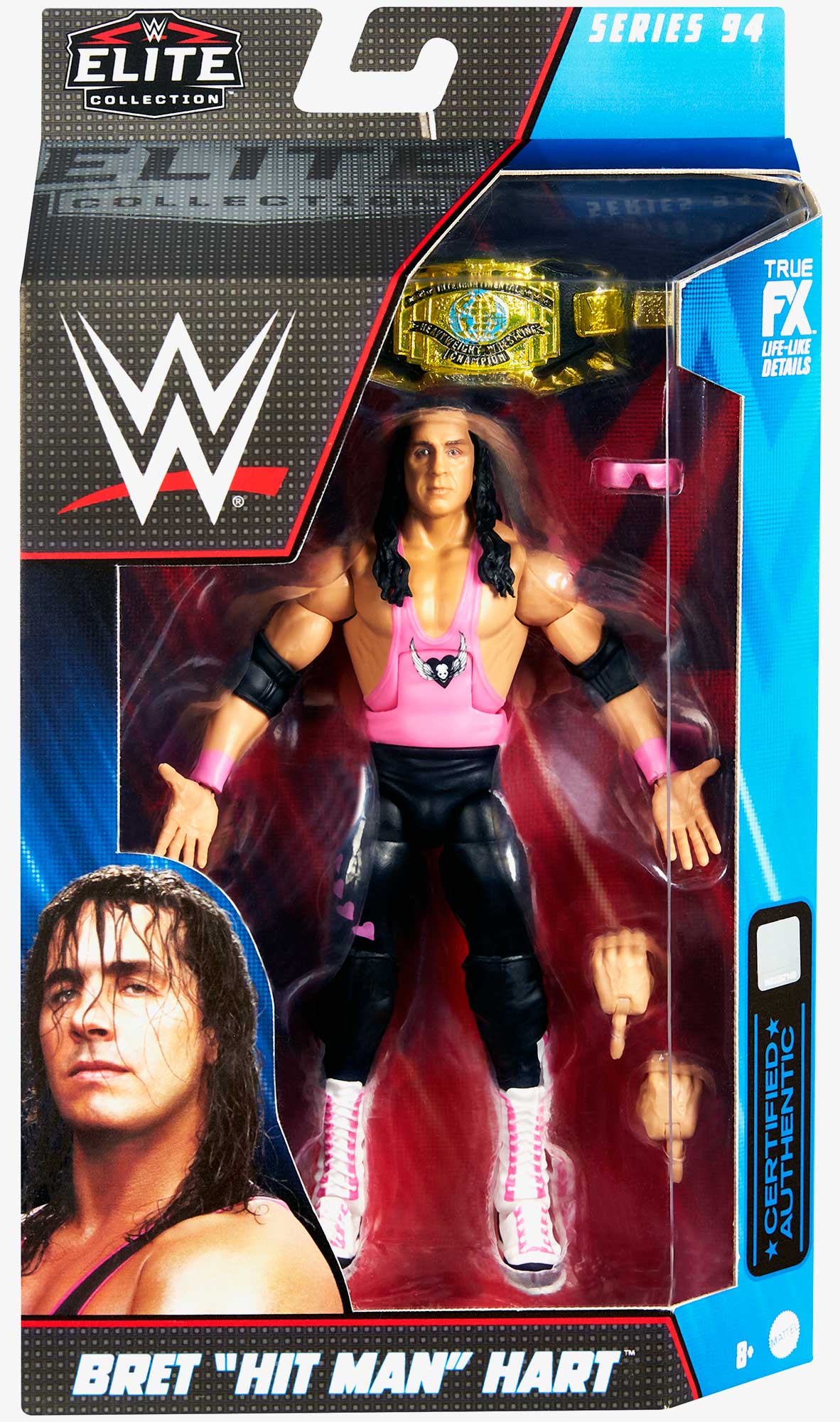 Bret Hit Man Hart WWE Elite Collection Series #94 (Chase Variant)