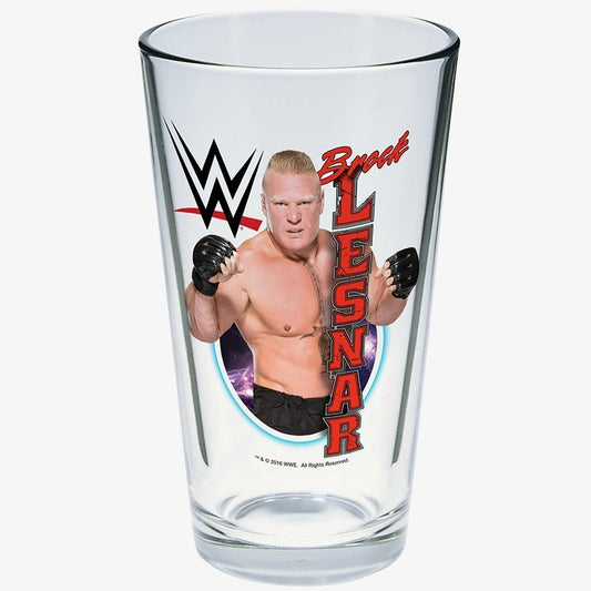 Brock Lesnar WWE Toon Tumbler Pint Glass