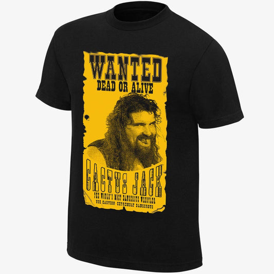 Cactus Jack - Wanted - Men's WWE Retro T-Shirt