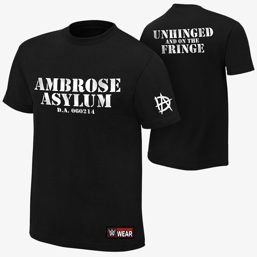 Dean Ambrose - Asylum - Mens Authentic WWE T-Shirt