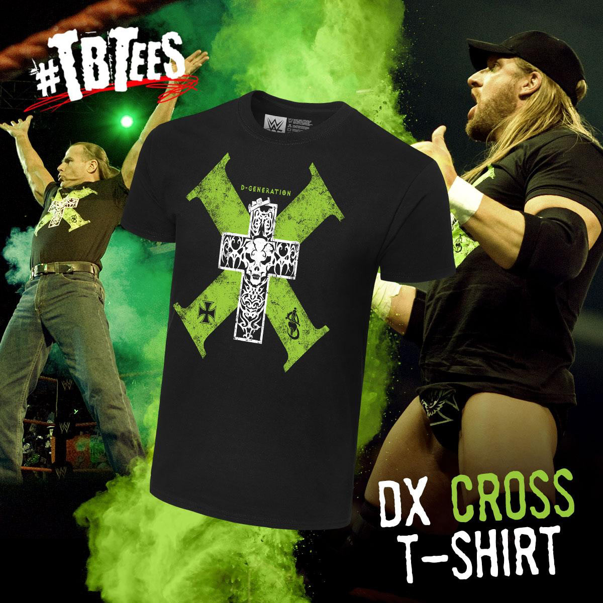 D-Generation X -  Cross - Men's WWE Retro T-Shirt