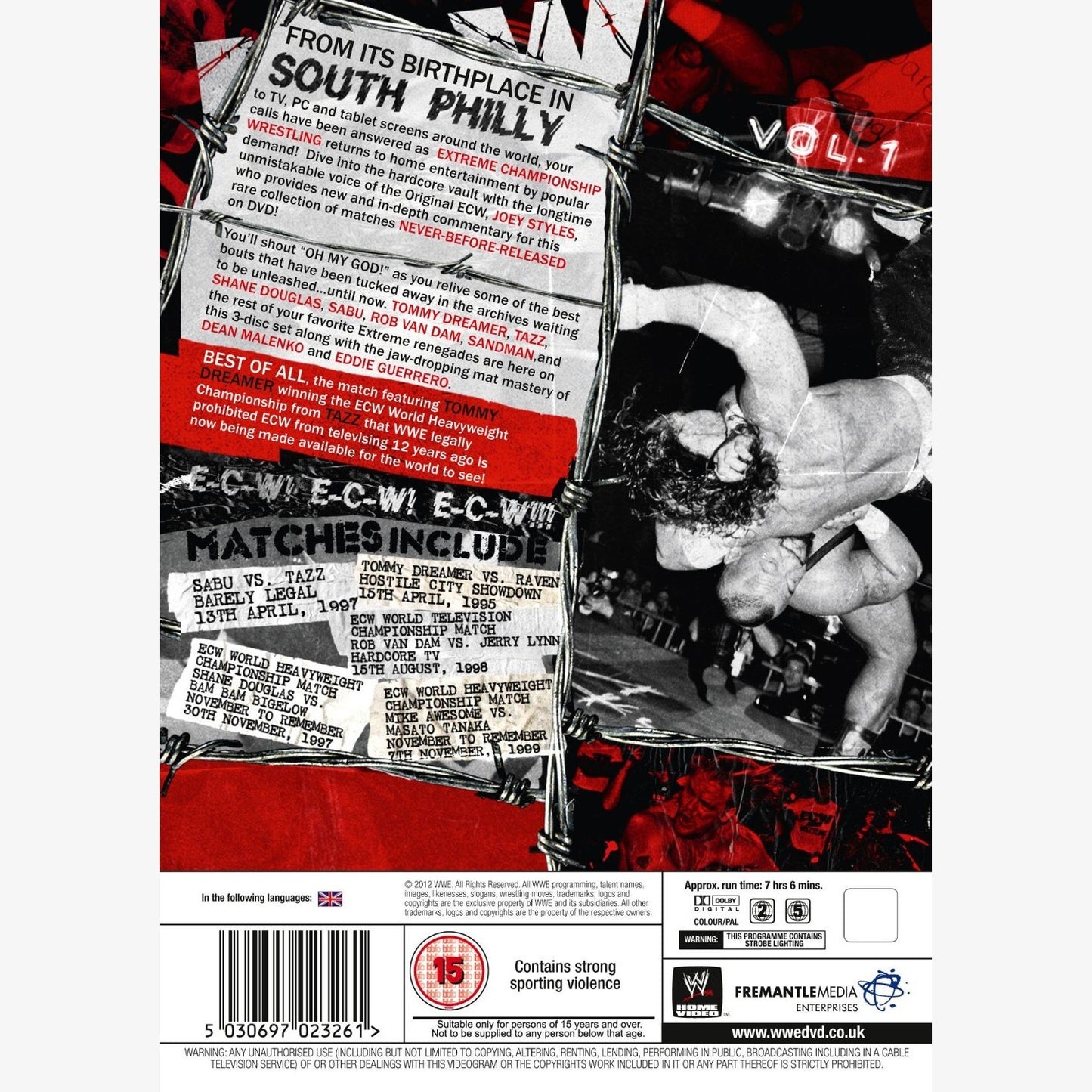 ECW Unreleased Volume 1 DVD