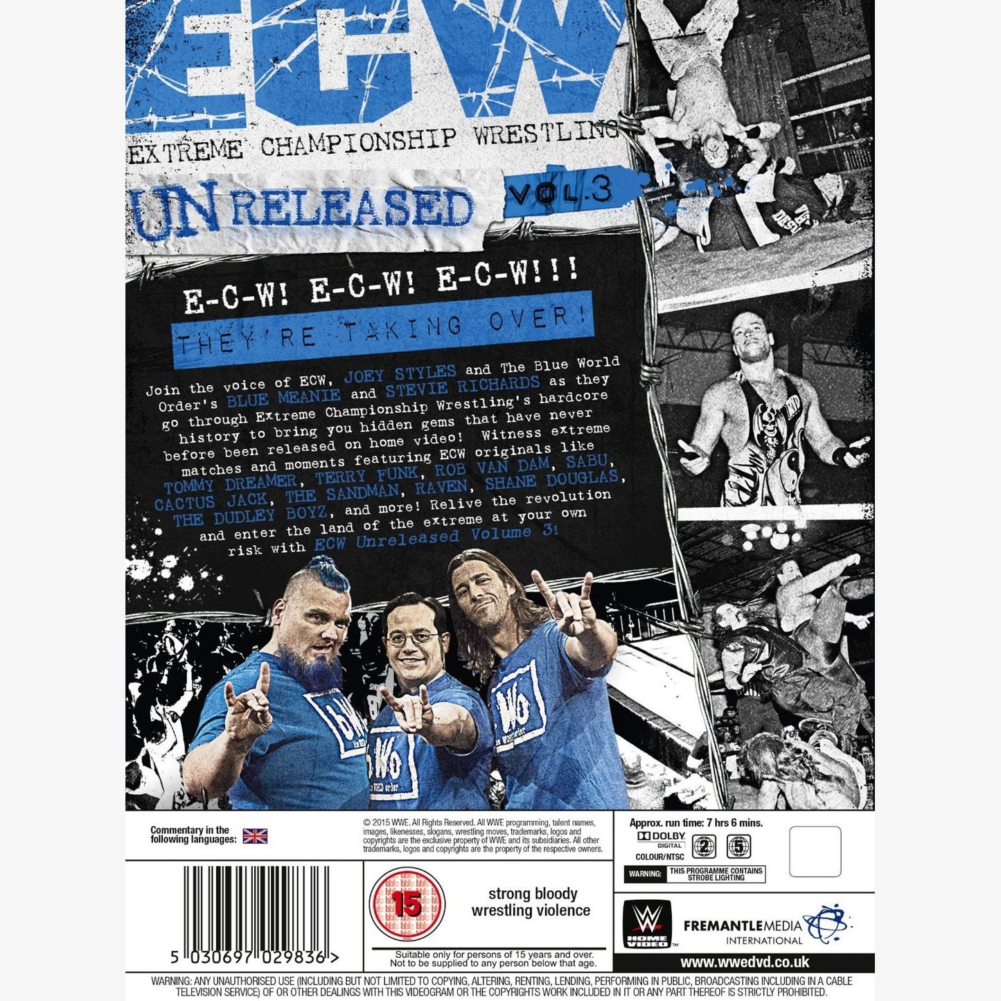 ECW Unreleased Volume 3 DVD