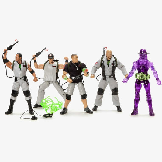 Complete Set of 5 Ghostbusters WWE Elite Collection Series