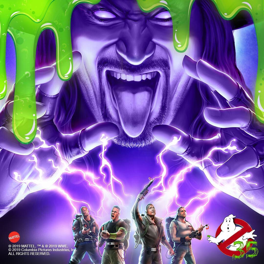 Complete Set of 5 Ghostbusters WWE Elite Collection Series