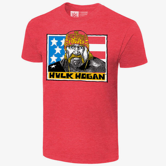 Hulk Hogan -  Real American - Men's WWE Retro T-Shirt