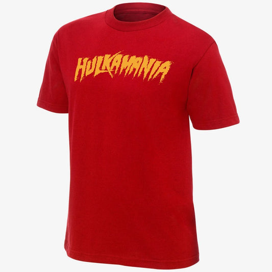 Hulk Hogan - Hulkamania - Mens WWE Retro T-Shirt (Red)