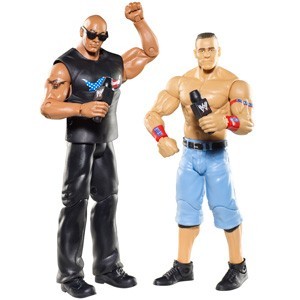 The Rock vs John Cena (with Microphones) WWE Twin-pack Series #15 Action Figures