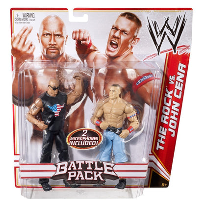 The Rock vs John Cena (with Microphones) WWE Twin-pack Series #15 Action Figures