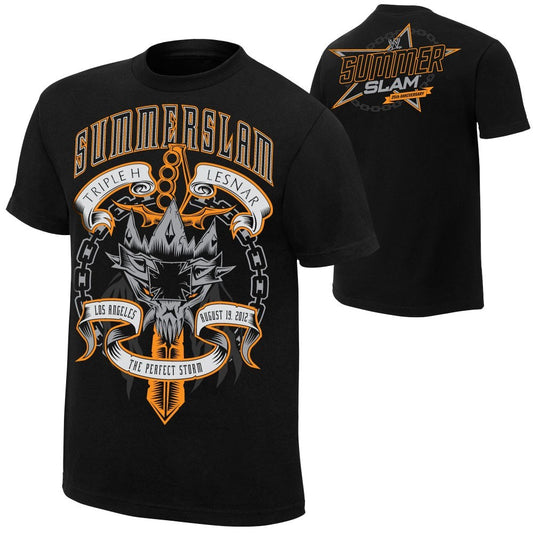 Triple H vs Brock Lesnar - SummerSlam 2012  - Mens Authentic WWE T-Shirt