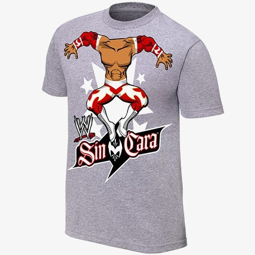 Sin Cara - Cartoon Body - Kids WWE T-Shirt (Grey)