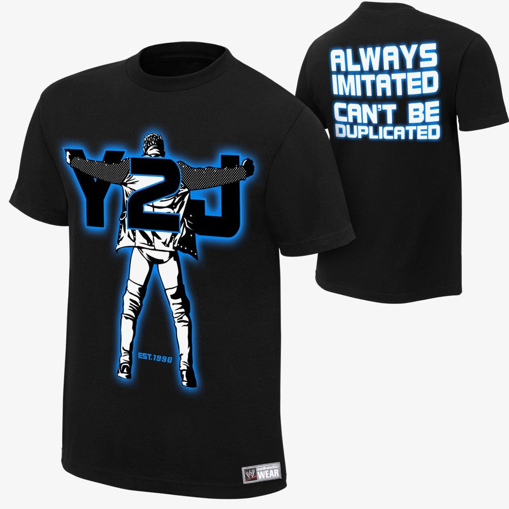 Chris Jericho Can t Be Duplicated Mens Authentic WWE T Shirt wrestlingshop