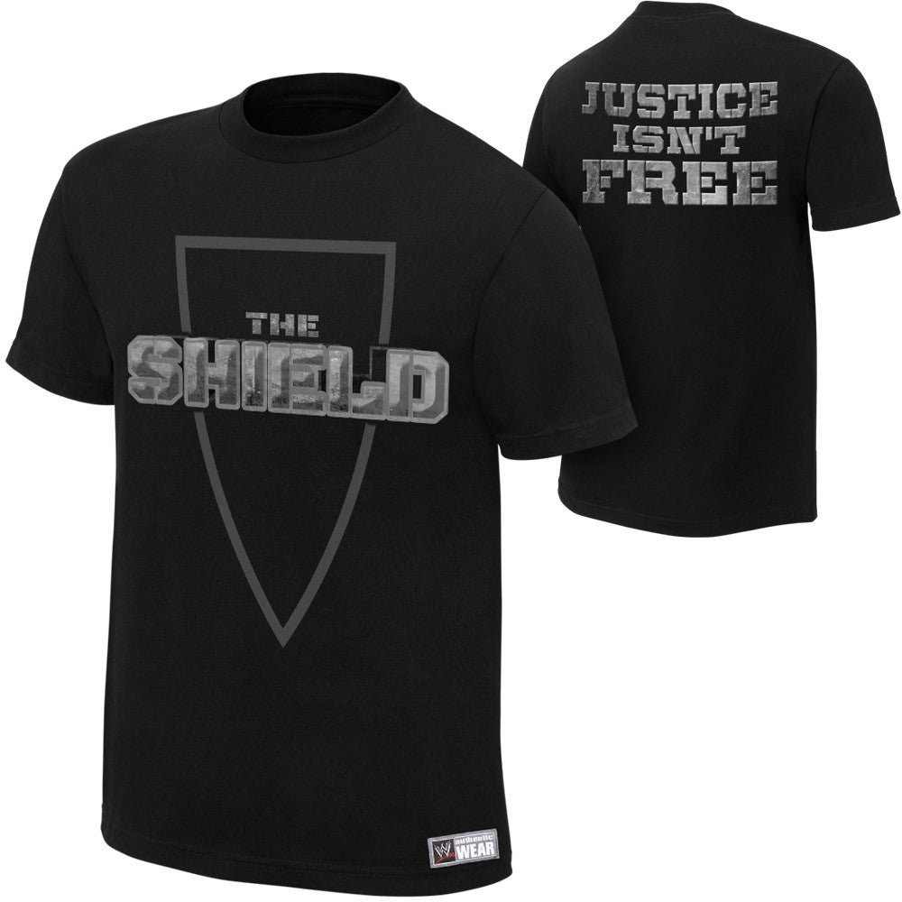 The Shield - Justice Isn't Free - Mens Authentic WWE T-Shirt