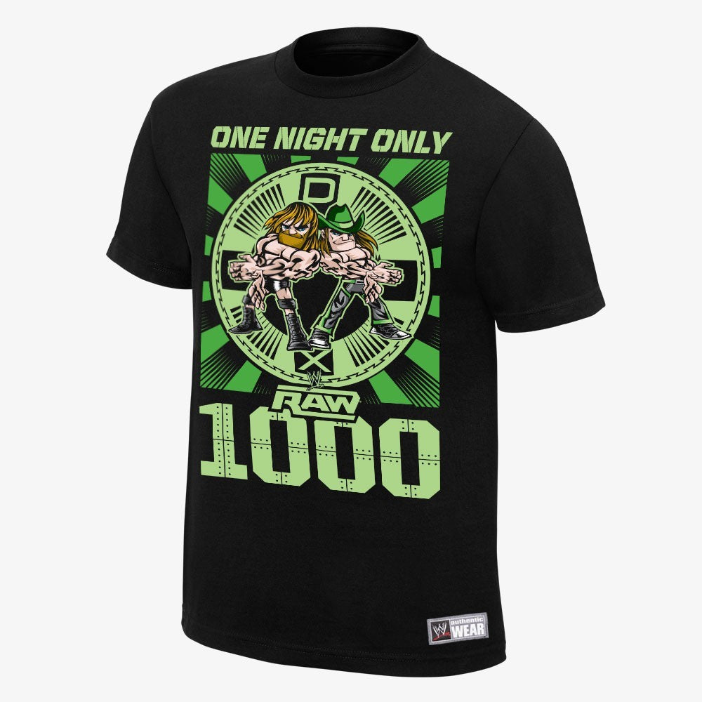 DX - RAW 1000 - Mens Authentic WWE T-Shirt